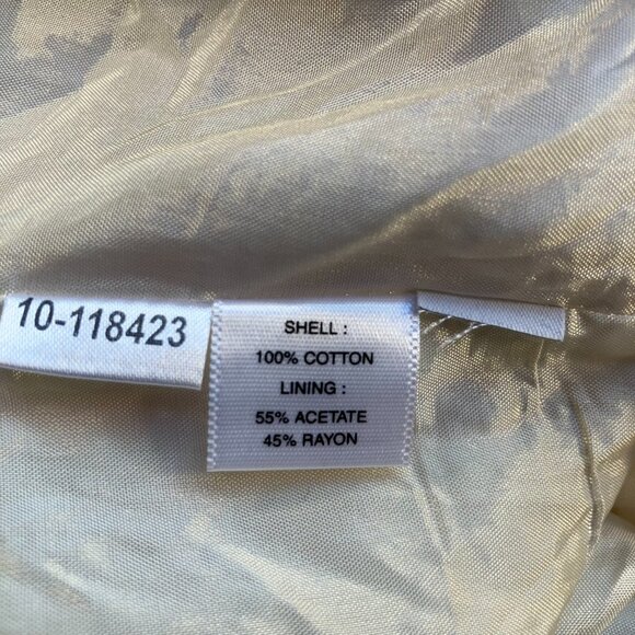 Ann Taylor Abstract Floral Cotton Dress Sz 8 - Picture 6 of 6